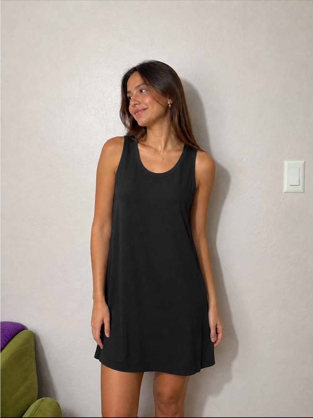 J. Crew Black Sleeveless Shift Dress